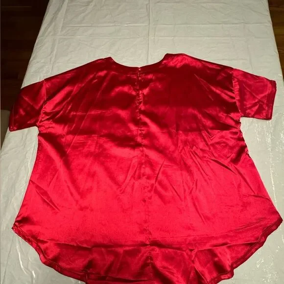 NWOT Pajama Short Set Color Red Size Small - Picture 4 of 12